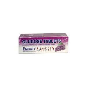 Glucose Tablets Tube for Raise Blood Sugar, Grape   10/Pack X 12 Packs
