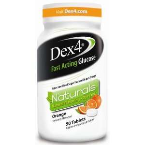  DEX 4 Glucose Tablets Natural Orange   50 CT Health 
