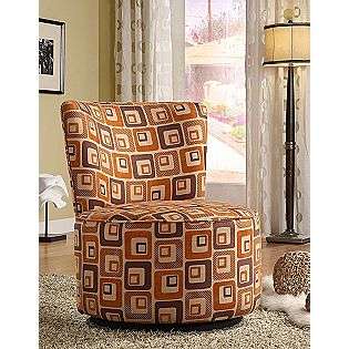  Chair in Orange Cube Print  Oxford Creek For the Home Living Room 