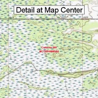  USGS Topographic Quadrangle Map   Coloma SW, Wisconsin 