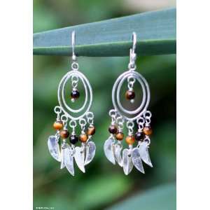  Tigers eye earrings, Autumn Breeze Jewelry