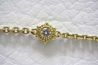 Judith Ripka 18K Yellow Gold 17 La Petite Diamond Necklace  