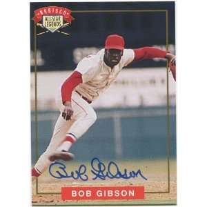  Bob Gibson Autographed/Signed Card