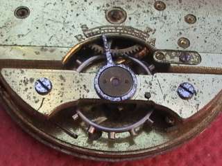 BEAUTY MOVEMENT POCKET WATCH FOR PARTS OR REPAIR OLD   