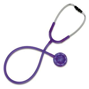 Prestige Medical Clear Sound Diamond Stethoscope, Frosted Purple at 