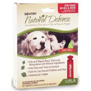   Sentry Natural Defense Flea & Tick Squeeze On RED for Dog over 40 lbs