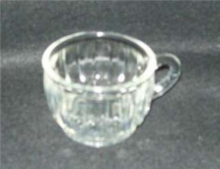   COLONIAL LADY CRYSTAL GLASS TEA COFFEE CUP WITH SNACK TRAY SETS 1950s