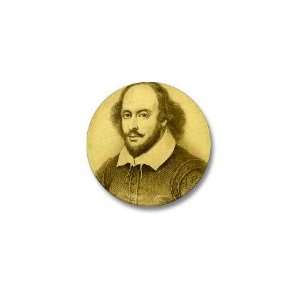  William Shakespeare Shakespeare Mini Button by  