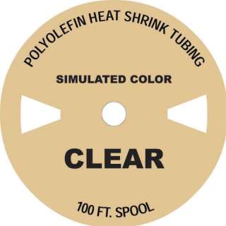 100 FT. CLEAR 1/8 Polyolefin 21 Heat Shrink Tubing  