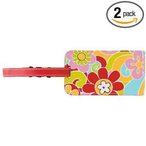 Pepper Pot By The Gift Wrap Company Florapalooza Luggage Tag (Pack of 