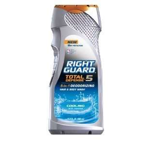  Right Guard Total Defense 5 Body Wash, Cooling, 13.5 Ounce 