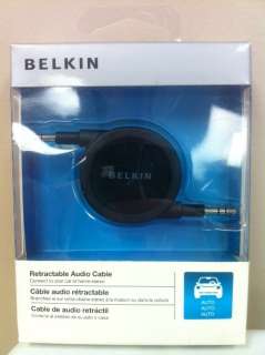 Belkin 2.6 ft Retractable Black Audio Cable TX381VC/A 722868739419 