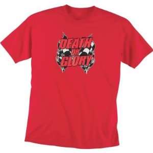  ICON DEATH OR GLORY T SHIRT RED 2XL Automotive