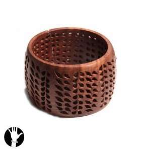  Wood Brown Wood M Fonc/Choc/Smok Top Bracelet Rigid Bracelet Wood 