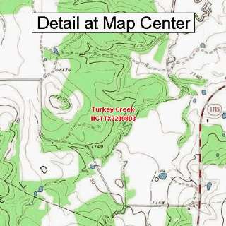  USGS Topographic Quadrangle Map   Turkey Creek, Texas 