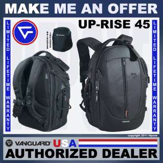 VANGUARD Up Rise 45 Camera, Lens, Tripod Backpack Daypack Bag NEW 