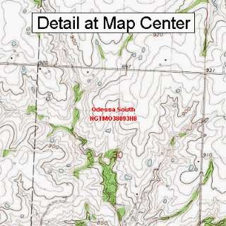  USGS Topographic Quadrangle Map   Odessa South, Missouri 