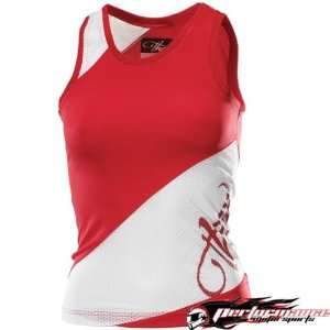    THOR THROTTLE RED/WHITE LARGE/LG WOMENS TANK TOP Automotive