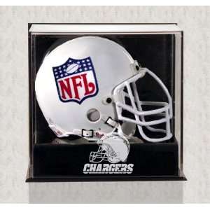  San Diego Charges Mini Helmet Display Case   Wall Mounted 