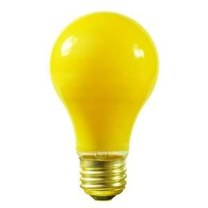   Yellow   130 Volt   Medium Base   Incandescent Bug Light   Satco S3938