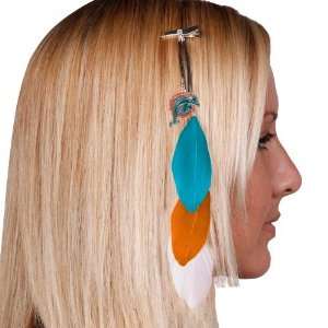  Miami Dolphins Team Color Feather Hair Clip Sports 