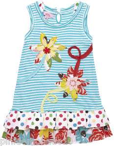 Fresh New Spring Stripe Beetlejuice Girls Dress NWT 827585329926 