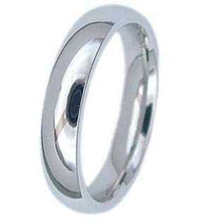 Crazy2Shop 4MM High Polished Stainless Steel Wedding Band 
