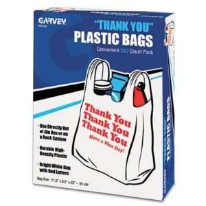  COSCO Thank You Bags, Printed, Plastic, .5mil, 11 x 22 