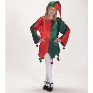    Satin Jingle Elf Child Costume   Kids Costumes Toys & Games
