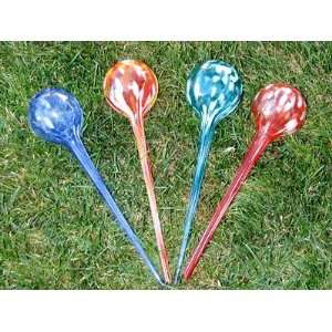   Glass Plant Watering Bulbs   Blue, Green, Multi, Red