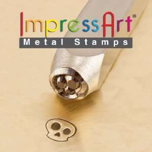  ImpressArt  6mm, Ghost Skull Design Stamp