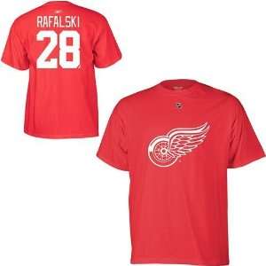 Reebok Detroit Red Wings Brian Rafalski Player Name & Number T shirt
