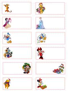 Disney Mickey Mouse Christmas Gift Tags 24 Tags Pack  