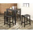 Crosley Radio Lacaster 3 Piece Pub Dining Set with Turned Legs and 
