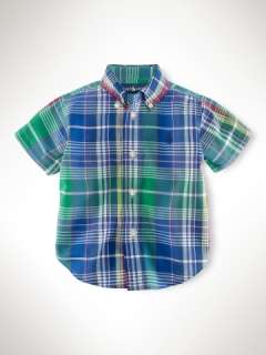 Blake Madras Plaid   Tops Infant Boy (9M 24M)   RalphLauren