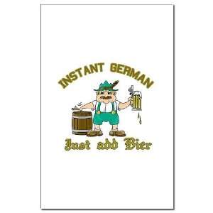  Instant German Just Add Bier Funny Mini Poster Print by 