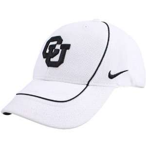  Nike Colorado Buffaloes White Dri Fit Coaches Hat Sports 