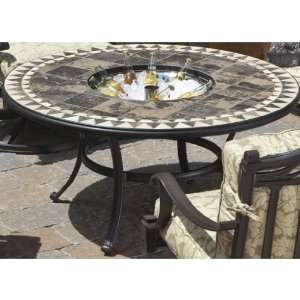   inch Round Beverage Cooler/ Firepit Chat Table Patio, Lawn & Garden