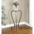 Powell Garden District Black with Gold Highlights Finish Plant Stand 