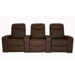 Cannes Home Theater Seats 3 Brown 