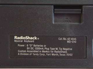 Radio Shack MD 1210 76Key Personal Keyboard  
