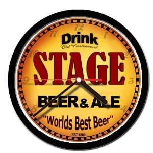  STAGE beer and ale cerveza wall clock 