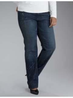 LANE BRYANT   Seven7 straight leg paint splatter jeans customer 