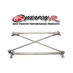 Weapon R X Cross Aluminum Strut Tower Bar   Civic Rear X Cross Strut 