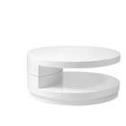Interior Trade Modern White Lacquered MDF Oval Swivel Coffee Table New