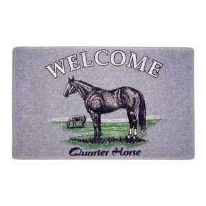  Carpet Quarter Horse Welcome Mat   Assorted   27 X 18 