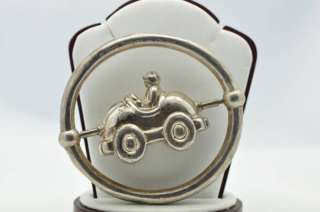 Tiffany & Co Sterling Spin Car Baby Rattle  