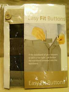 Easy Fit Buttons Pants Skirts Expander Waist Extender  
