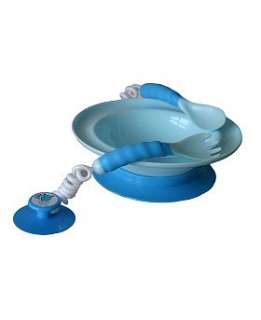 Stay Put Cutlery and Bowl Set Blue   Boots