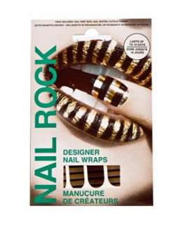 Nail Rock Designer Nail Wraps   Blue, Yellow and Pink Stripes   Boots